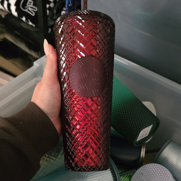 Starbucks Textured Tumblers in Green, Pink, and Silver - Picture 12 of 16